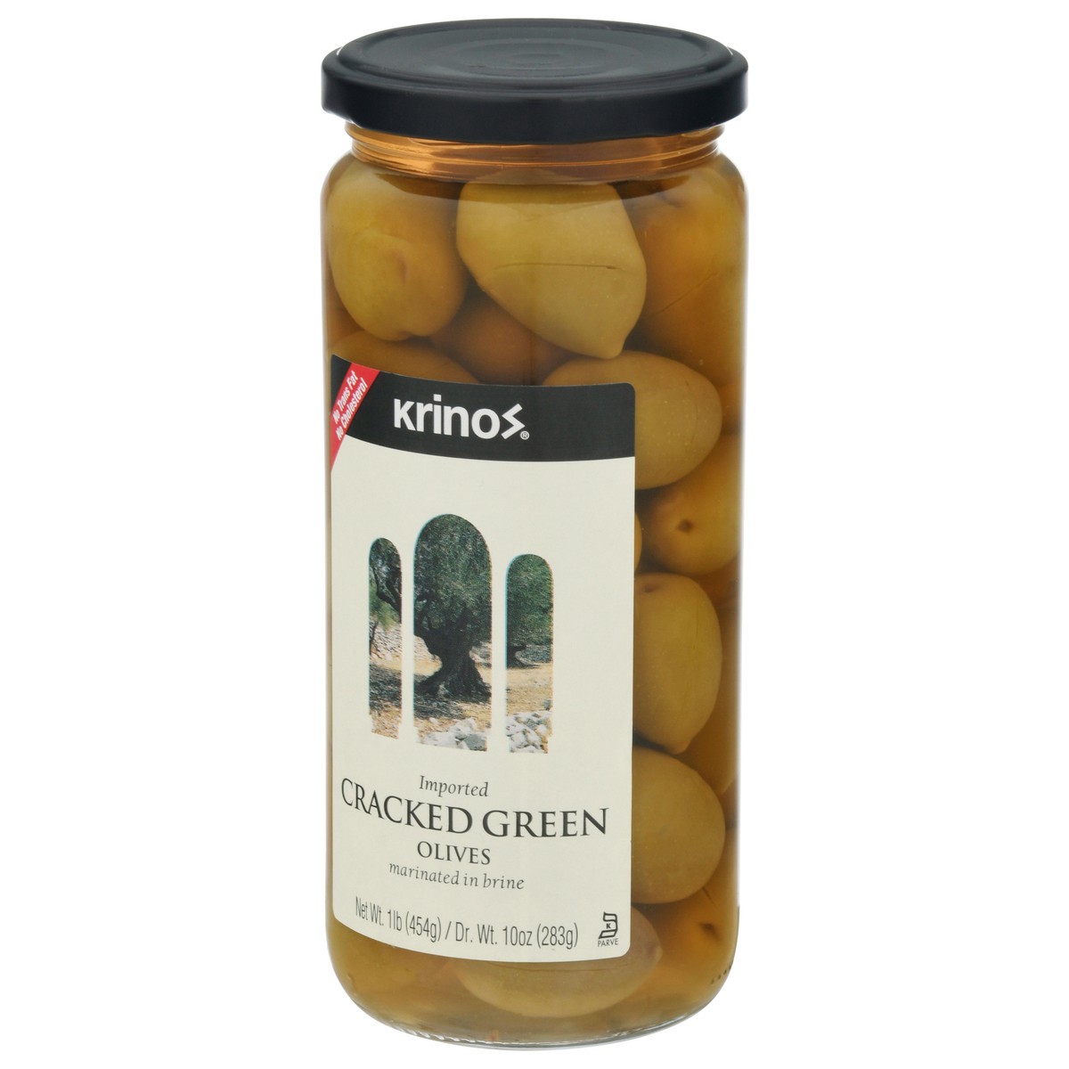 slide 2 of 9, Krinos Imported Cracked Green Olives 1 lb, 1 lb