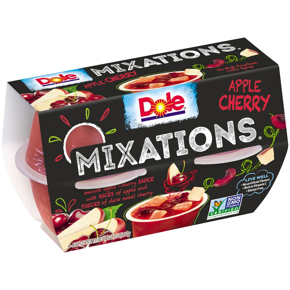 Dole Mixations Apple Cherry Fruit Cups 4 ct; 4 oz Shipt