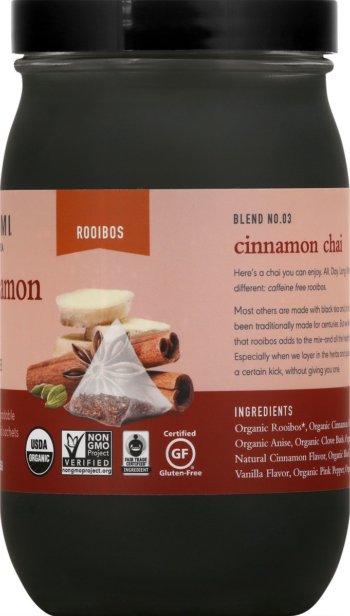 slide 7 of 12, Paromi Tea Paromi Organic Rooibos Tea, Cinnamon Chai, Caffeine Free, Biodegradable Pyramid Sachet - 45 gram, 45 gram