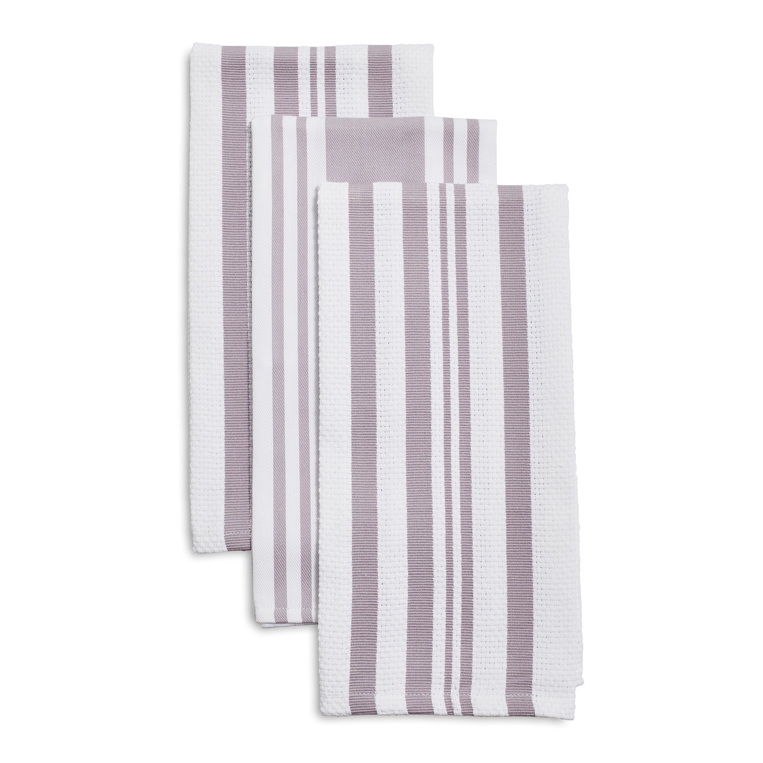 slide 1 of 1, Sur La Table Striped Kitchen Towels, Lavender, 3 ct; 28 in x 20 in