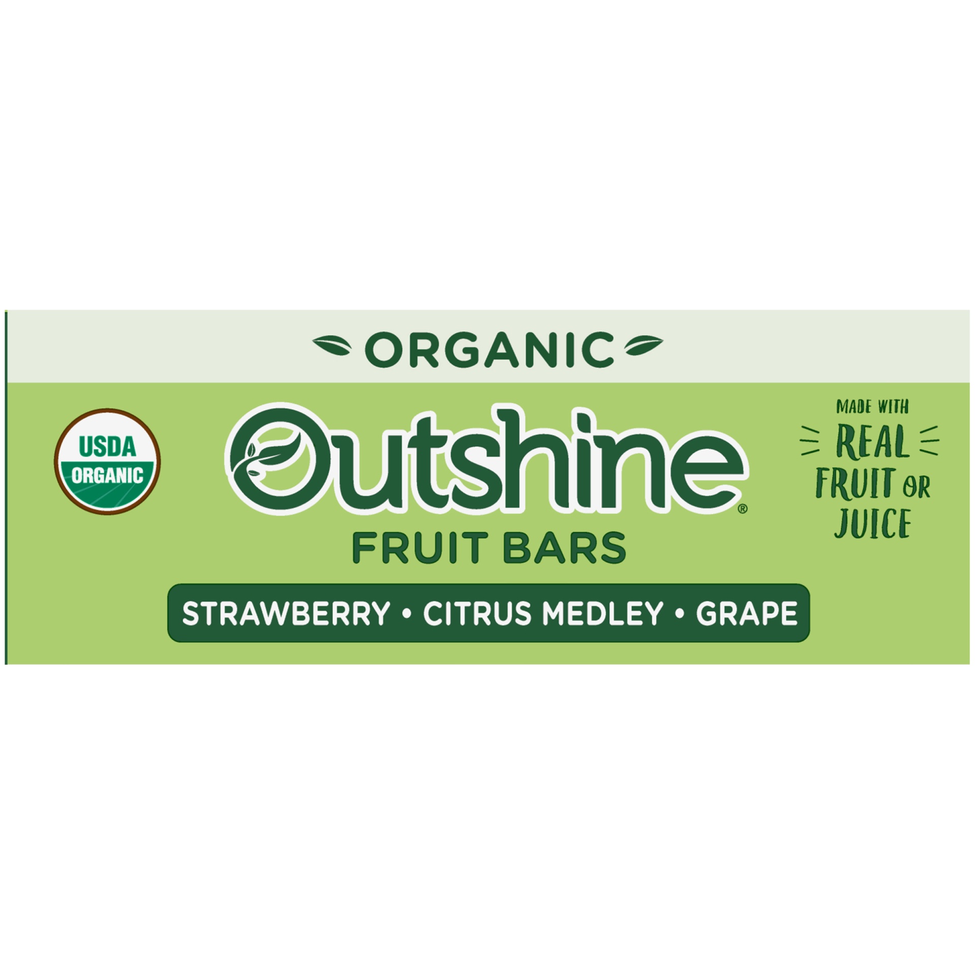 slide 7 of 7, Outshine Organic Strawberry, Citrus Medley & Grape Fruit Ice Bar Variety Pack, 9 ct