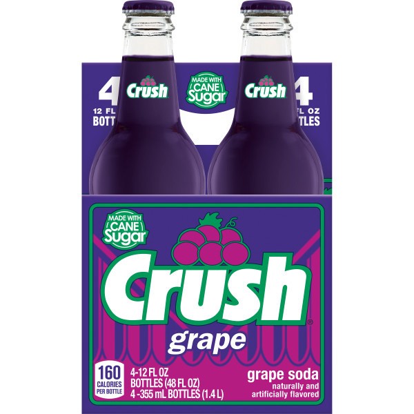 slide 1 of 4, Crush Soda Grape - 48 fl oz, 48 fl oz