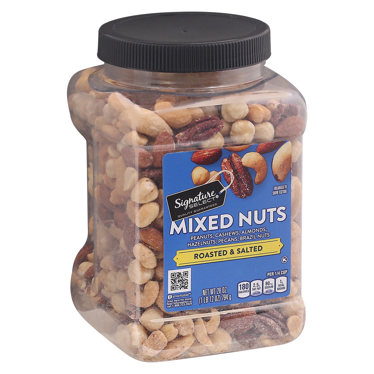 slide 9 of 9, Signature Select Roasted & Salted Mixed Nuts 28 oz, 28 oz