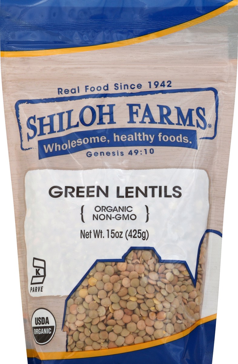 slide 3 of 3, Shiloh Green Lentils, 15 oz