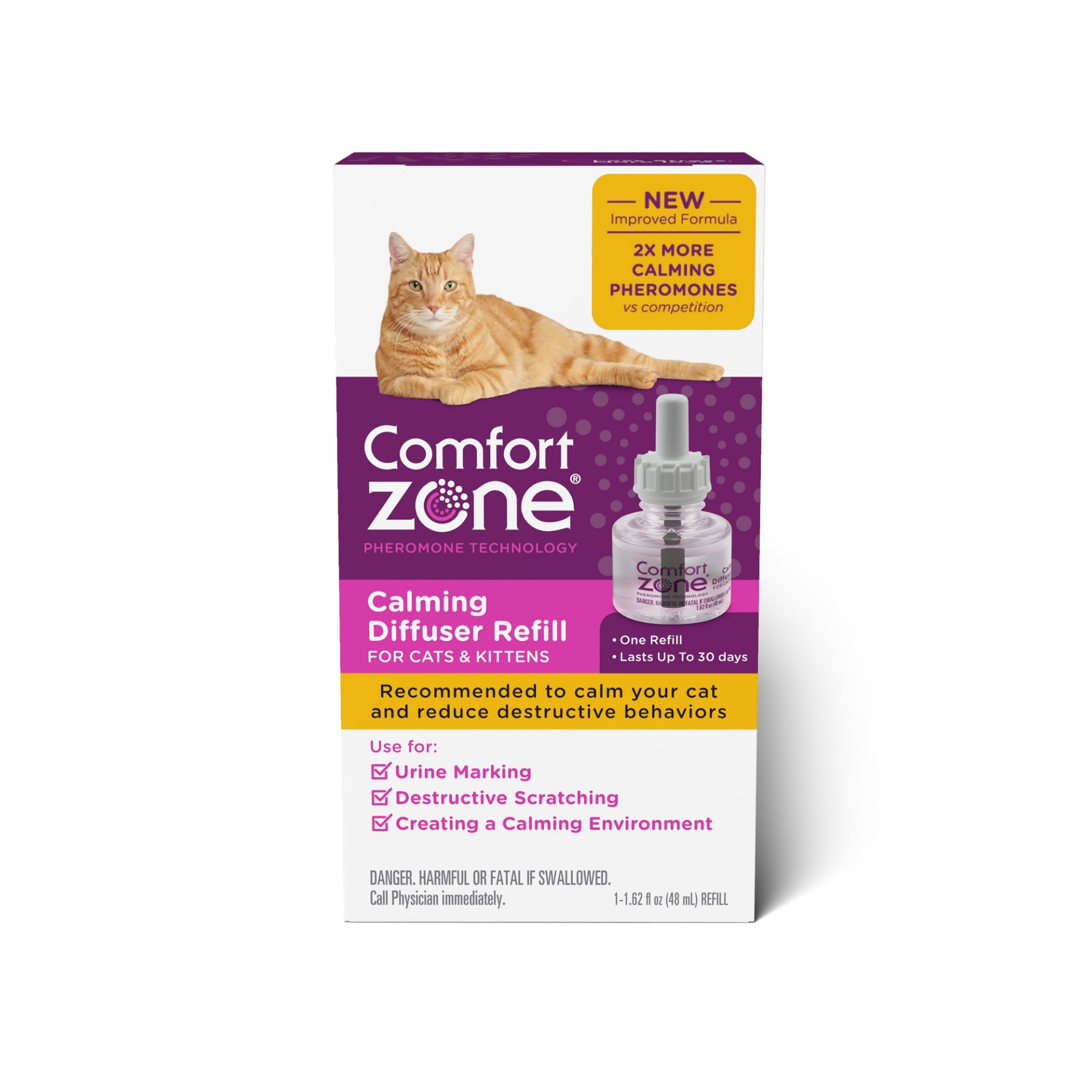 slide 1 of 1, Comfort Zone Calming Refill for Cat, 1 ct