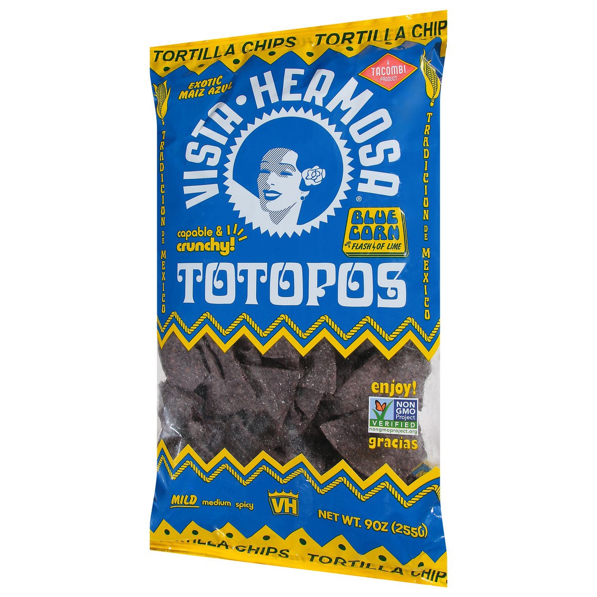 slide 6 of 9, Vista Hermosa Mild Blue Corn Tortilla Chips 9 oz,