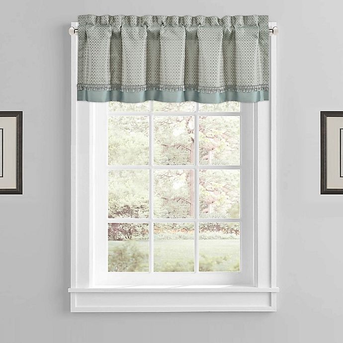 slide 1 of 1, Athens Rod Pocket Window Valance - Blue, 1 ct