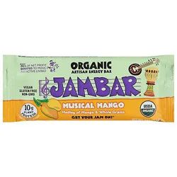 Jambar Musical Mango Organic Energy Bar - 2.12 oz