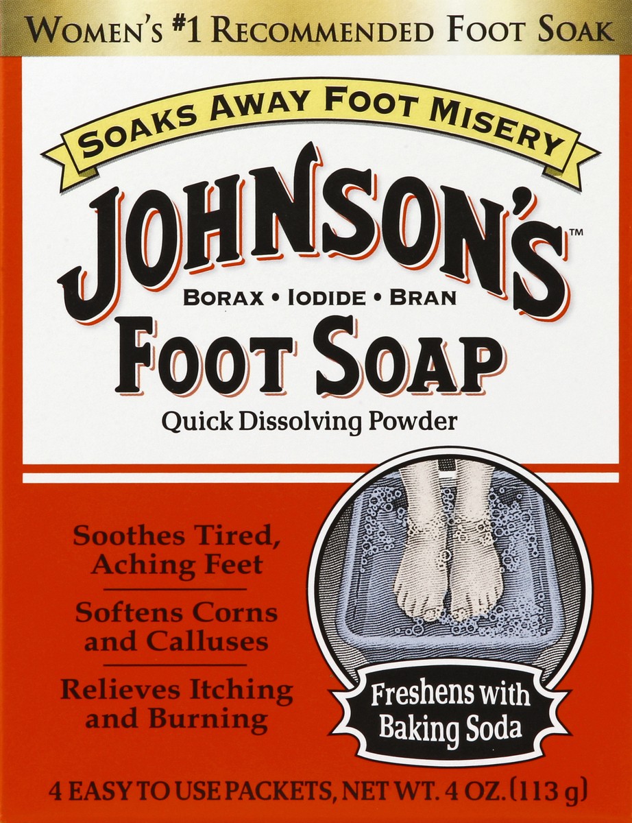 slide 4 of 4, Johnson's Foot Soap 4 ea, 4 ct