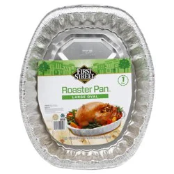 First Street Large Oval Foil Roaster Pan