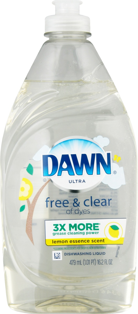slide 8 of 9, Dawn Pure Essentials Dishwashing Liquid Dish Soap Lemon Essence, 16.2 fl oz