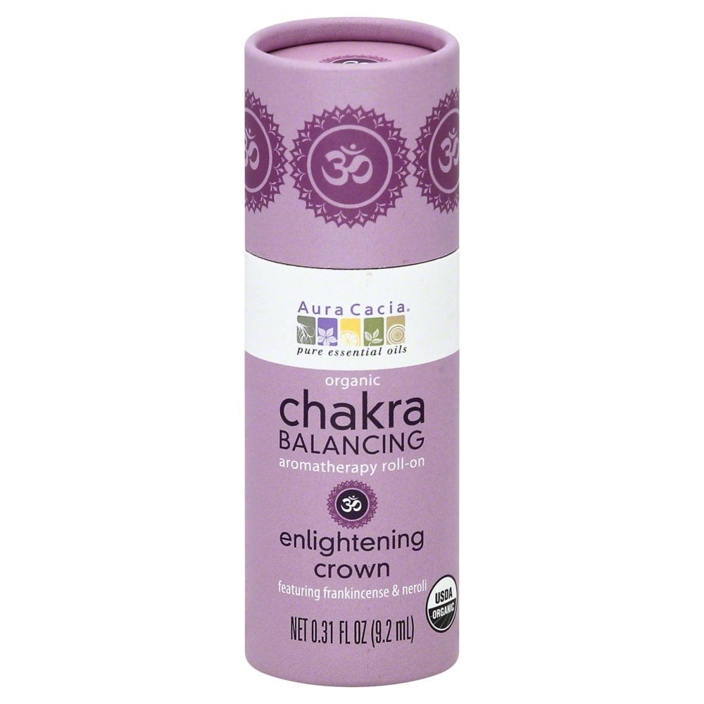 slide 1 of 2, Aura Cacia Chakra Balancing Enlightening Crown Roll On, 0.31 fl oz