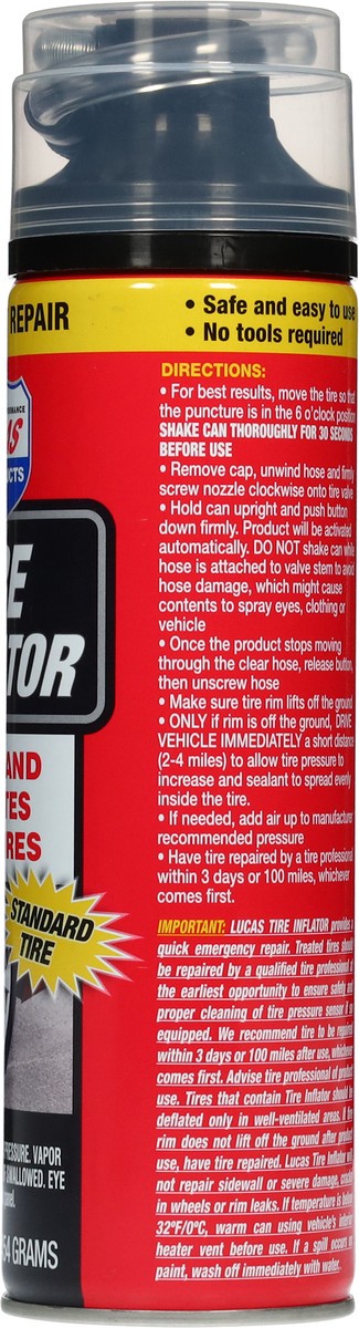 slide 4 of 12, Lucas Emergency Repair Tire Inflator 16 oz, 16 oz