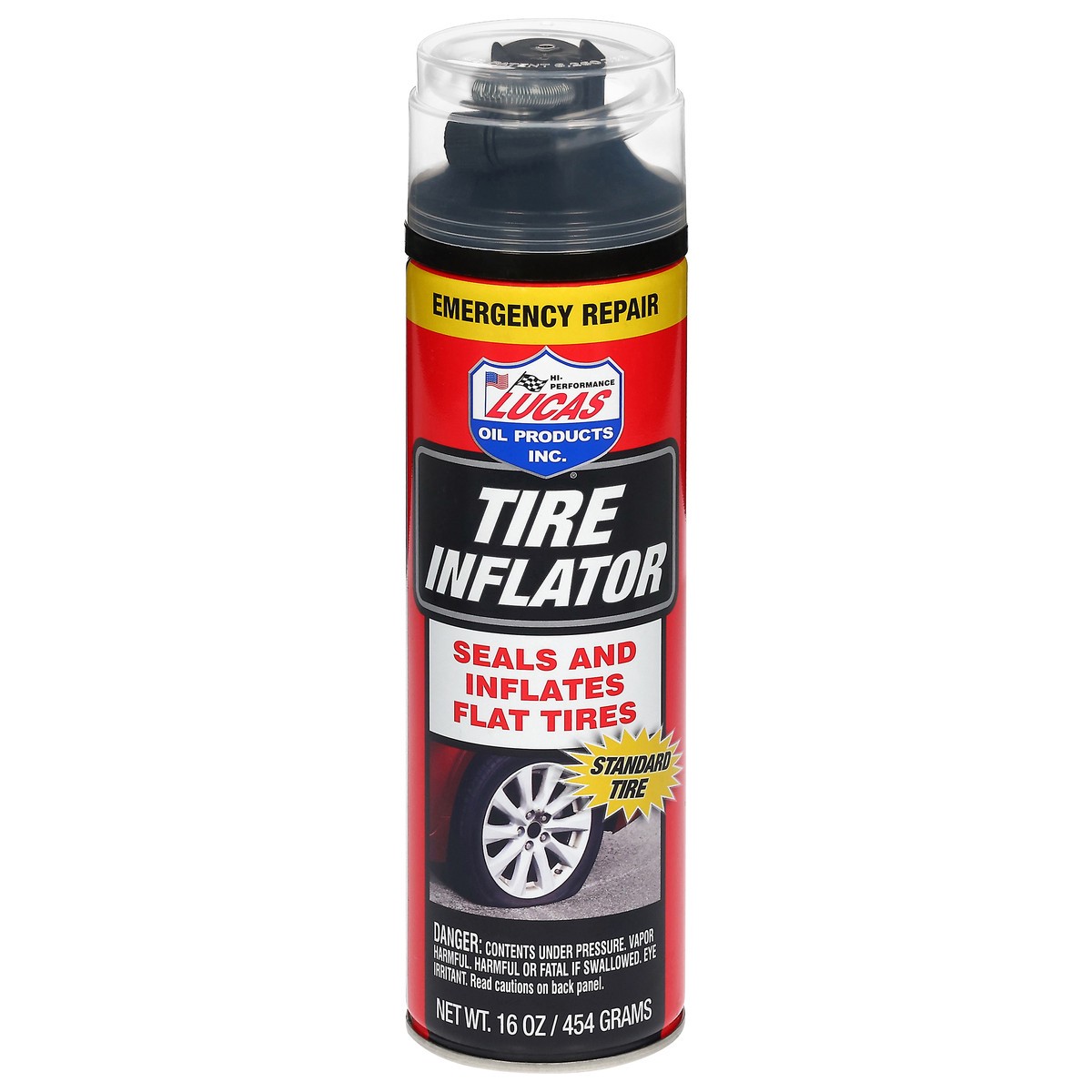slide 10 of 12, Lucas Emergency Repair Tire Inflator 16 oz, 16 oz