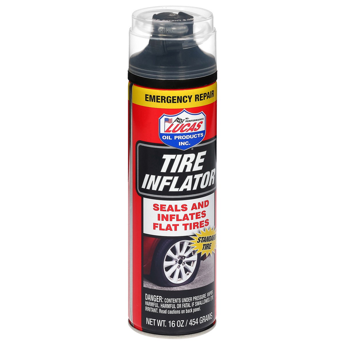 slide 5 of 12, Lucas Emergency Repair Tire Inflator 16 oz, 16 oz