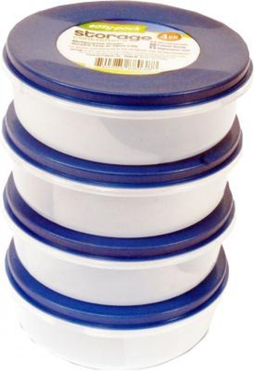 slide 1 of 1, Easy Pack Round Storage Containers, 6 oz