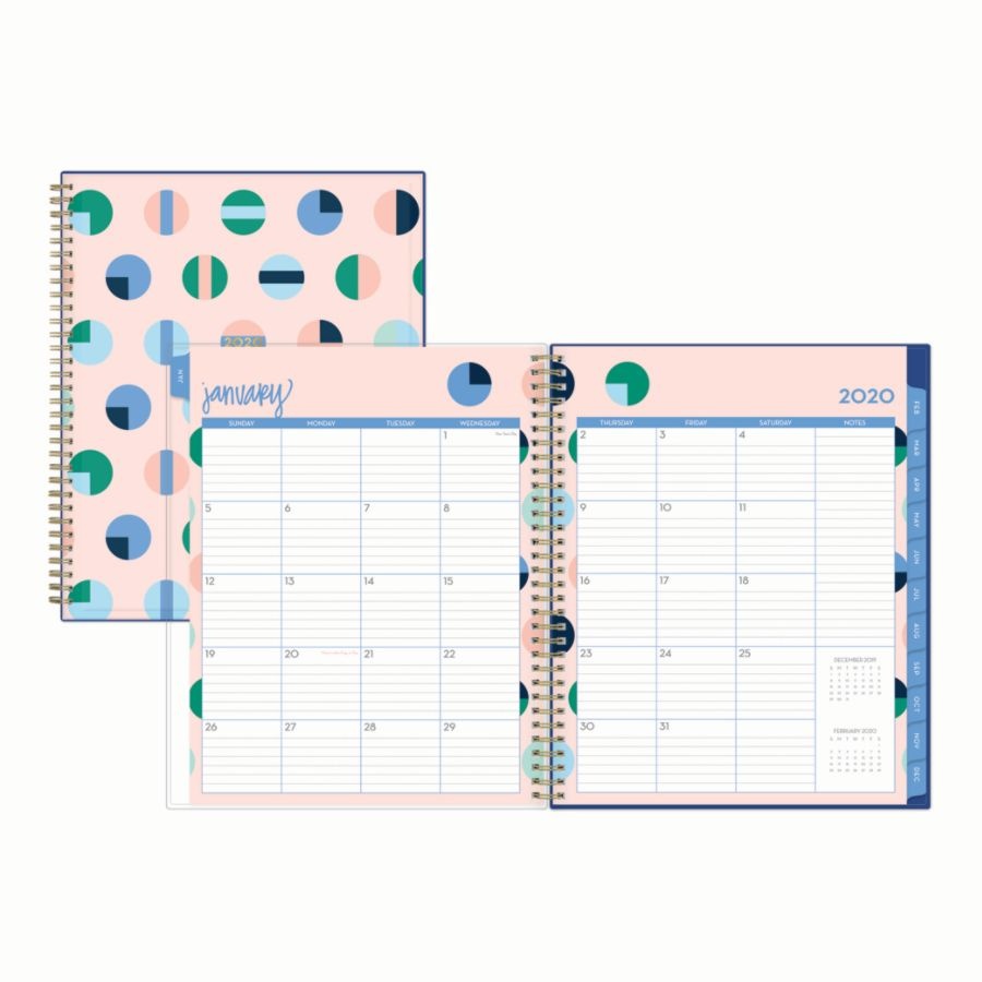 slide 2 of 4, Blue Sky Dabney Lee Weekly/Monthly Planner, 8-1/2'' X 11'', Pinball Wizard, January 2020 To December 2020, 1 ct