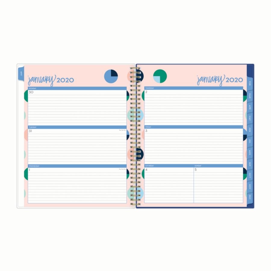 slide 3 of 4, Blue Sky Dabney Lee Weekly/Monthly Planner, 8-1/2'' X 11'', Pinball Wizard, January 2020 To December 2020, 1 ct