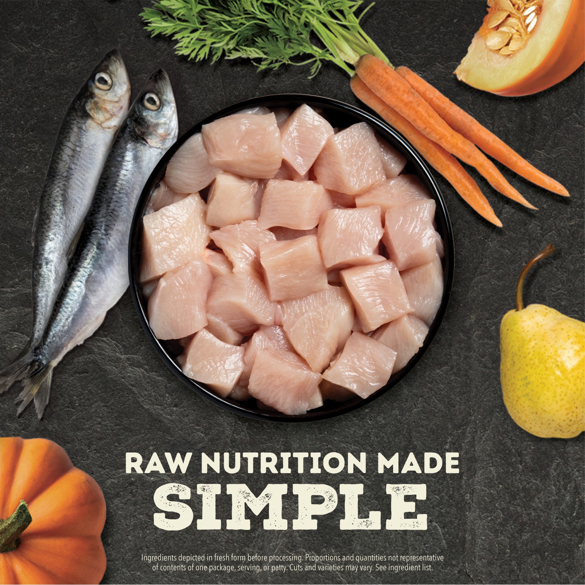 slide 2 of 3, ACANA Freeze-Dried Food Morsels Free Run Chicken Recipe 8OZ, 8 oz