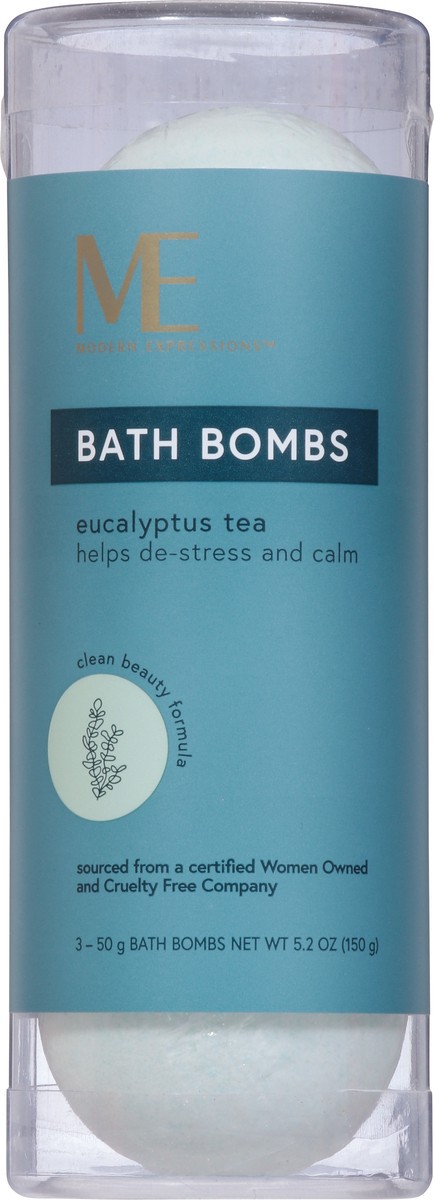 slide 9 of 14, Modern Expressions Eucalyptus Tea Bath Bombs 3 ea, 3 ct