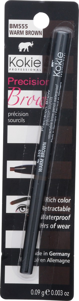 slide 12 of 13, Kokie Precision Brow Warm Brown BM555 Brow Pencil 0.003 oz, 1 ct