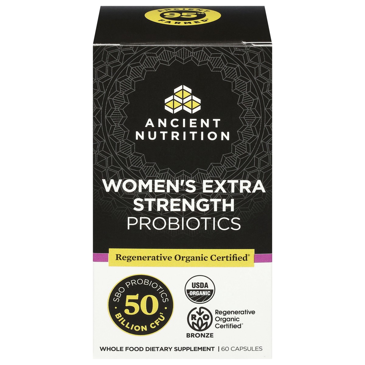slide 4 of 4, Ancient Nutrition Women's Extra Strength Probiotics 60 Capsules, 60 ct