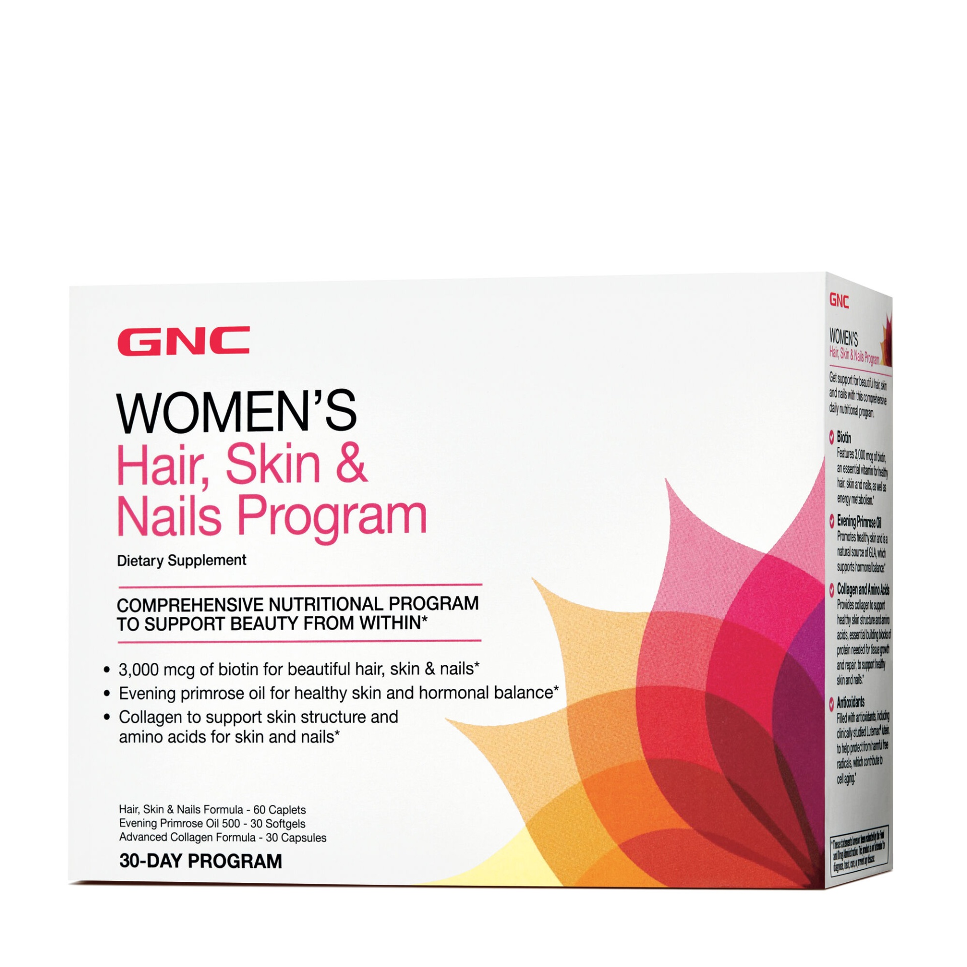 slide 1 of 1, GNC Women's Hair Skin & Nails Program, 30 ct