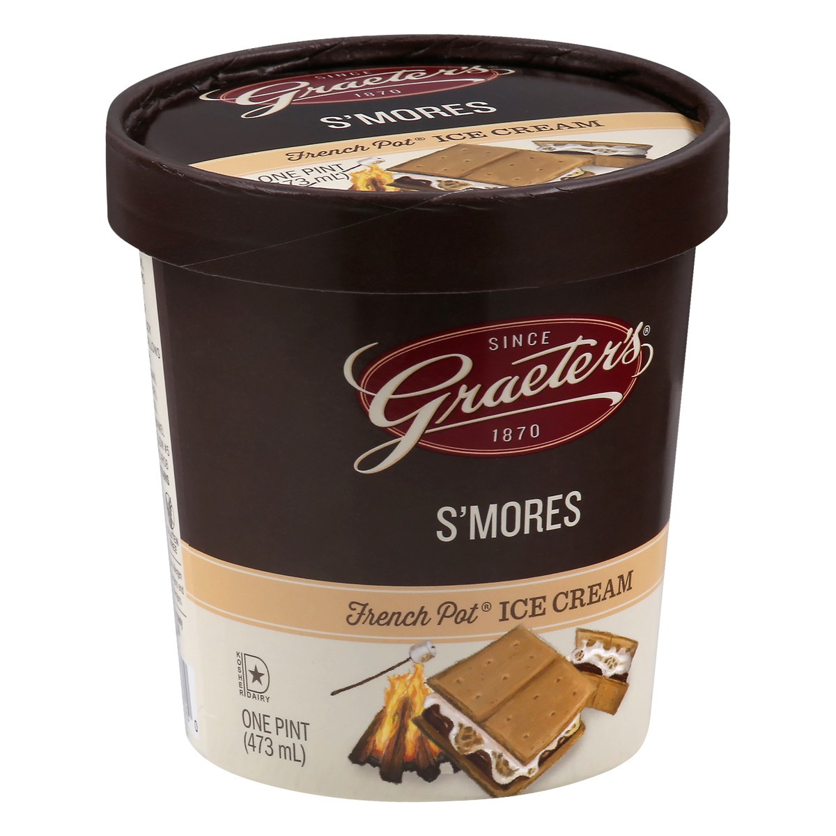 slide 8 of 9, Graeter's French Pot S'mores Ice Cream 1 pt, 1 pint