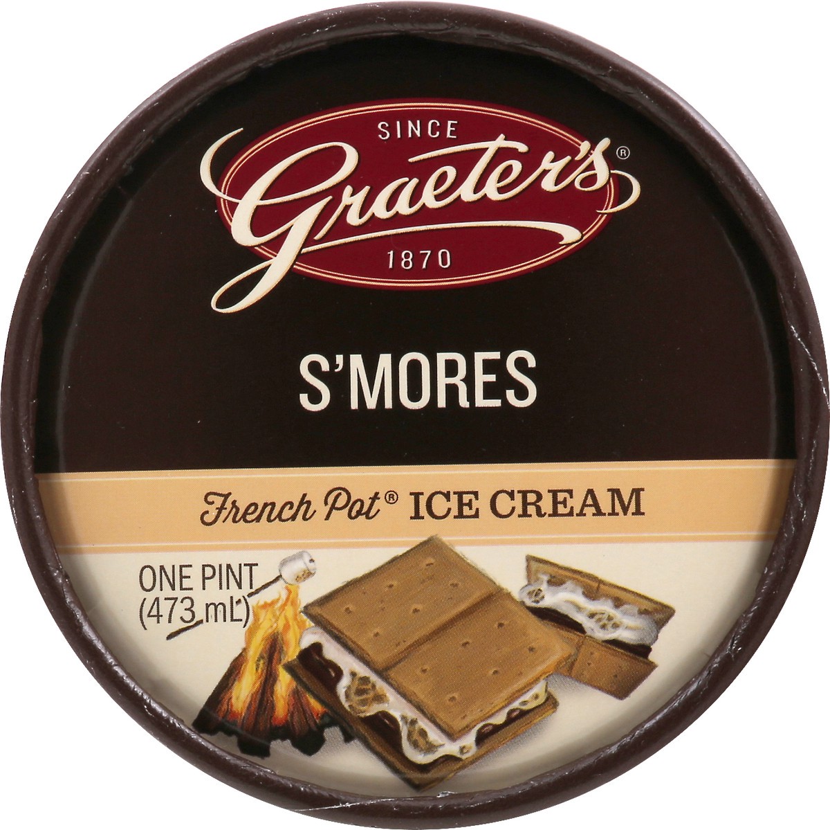 slide 7 of 9, Graeter's French Pot S'mores Ice Cream 1 pt, 1 pint