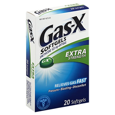 slide 1 of 1, Gas X Softgels Extra Strength, 20 ct