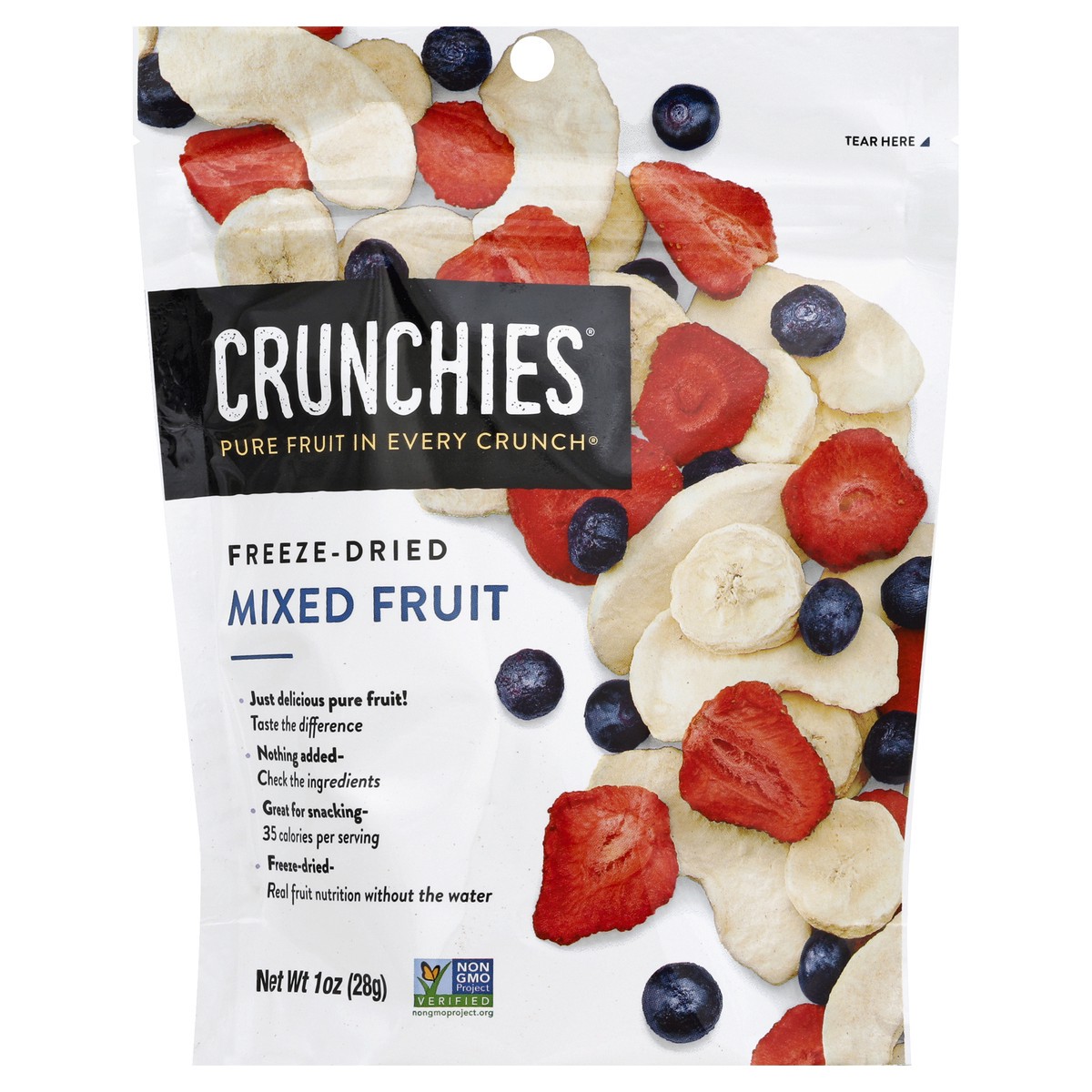 slide 2 of 4, Crunchies Mixed Fruit 1 oz, 1 oz