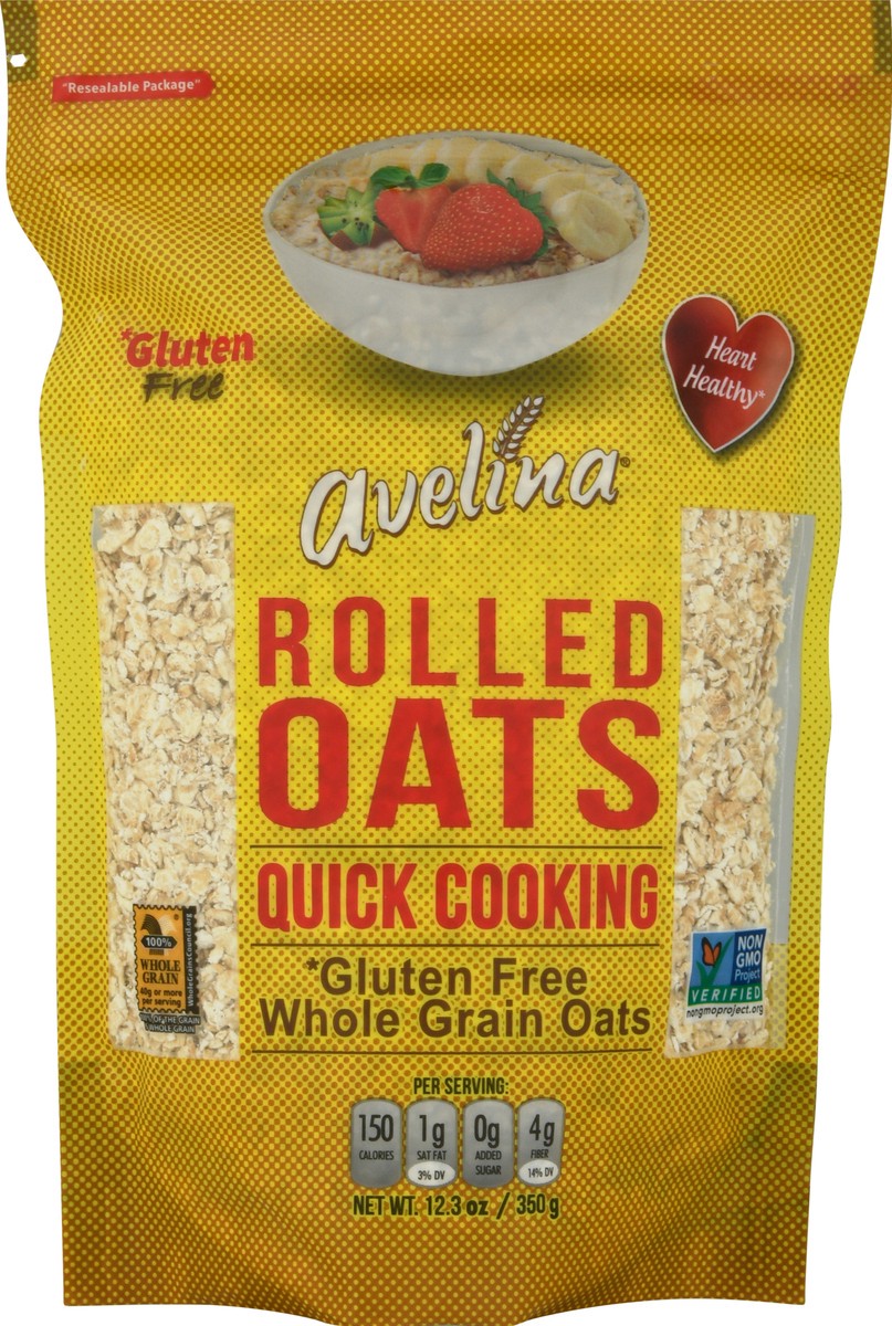 slide 1 of 12, Avelina Quick Cooking Rolled Oats 12.3 oz, 12.3 oz