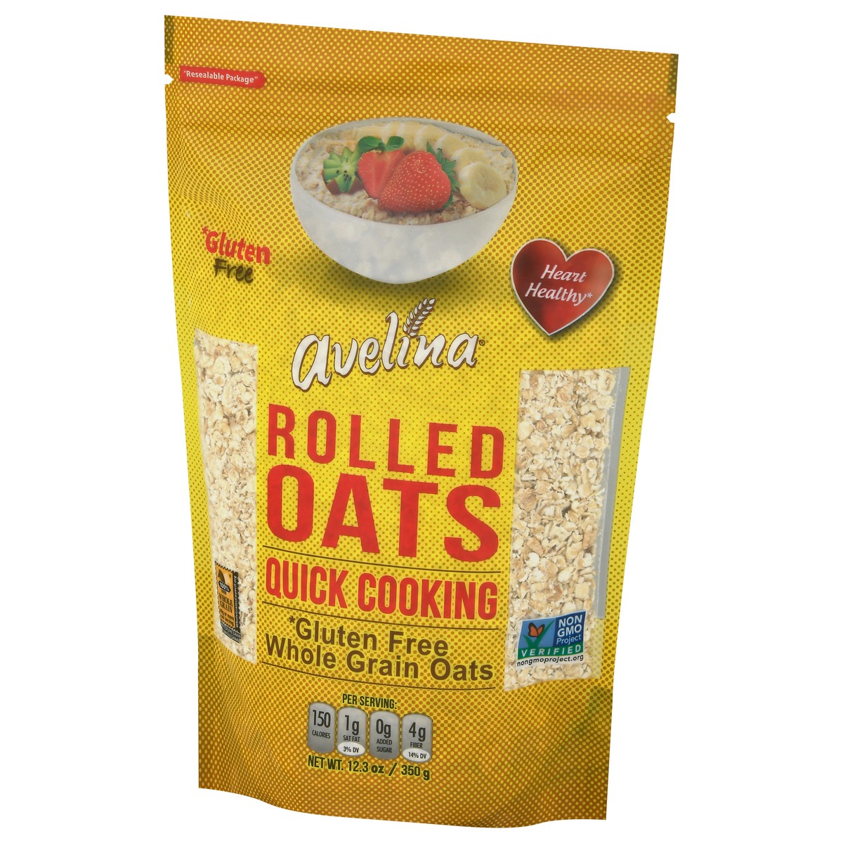 slide 2 of 12, Avelina Quick Cooking Rolled Oats 12.3 oz, 12.3 oz