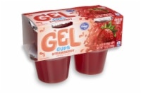 slide 1 of 1, Kroger Gel Cups - Sugar Free Strawberry, 4 ct; 3.25 oz