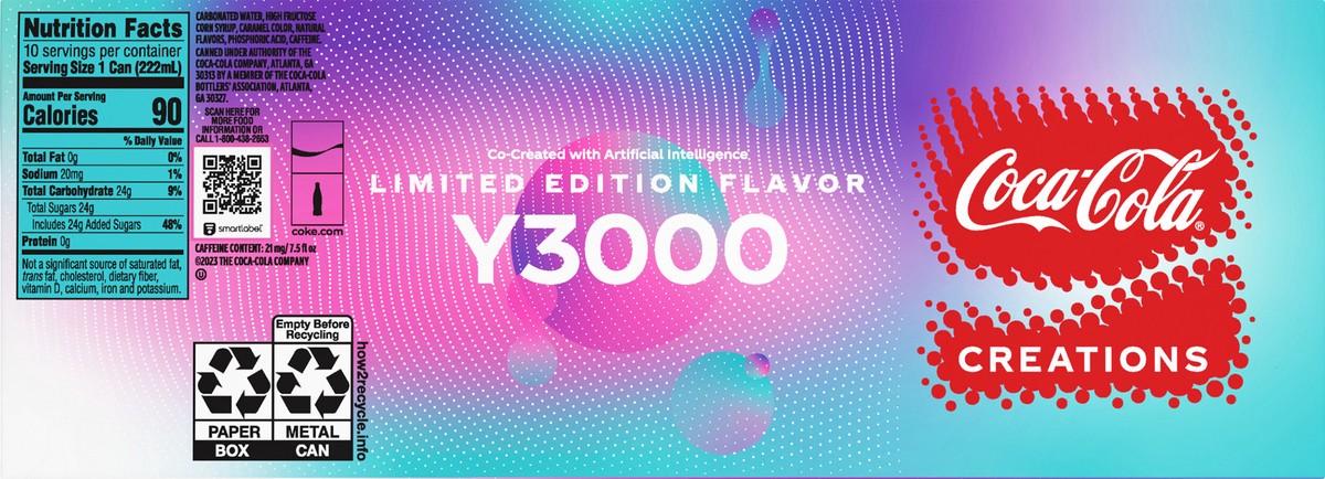 slide 3 of 14, Coca-Cola Y3000 Fridge Pack Cans, 7.5 fl oz, 10 Pack, 10 ct; 7.5 fl oz