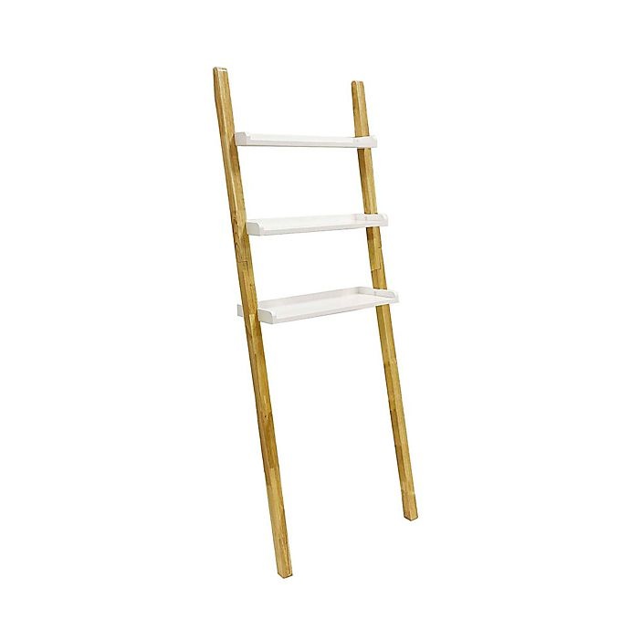 slide 1 of 4, SALT Space Saver Ladder - White, 1 ct