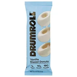 Drumroll Snacks Donuts Vanilla Glazed - 2.6 Oz