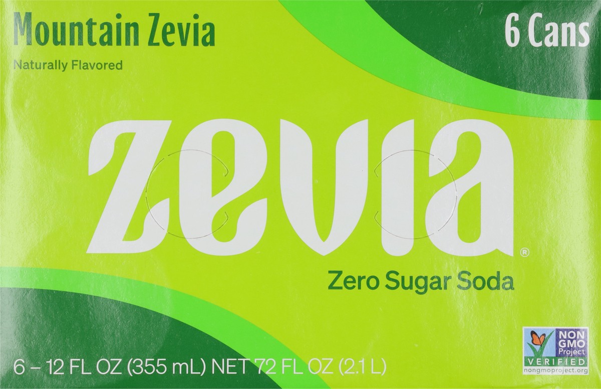 slide 9 of 9, Zevia Mountain Zevai Zero Calorie Soda, 72 fl oz