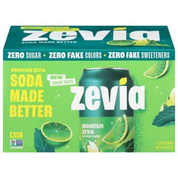 Zevia Mountain Zevai Zero Calorie Soda - 72 fl oz