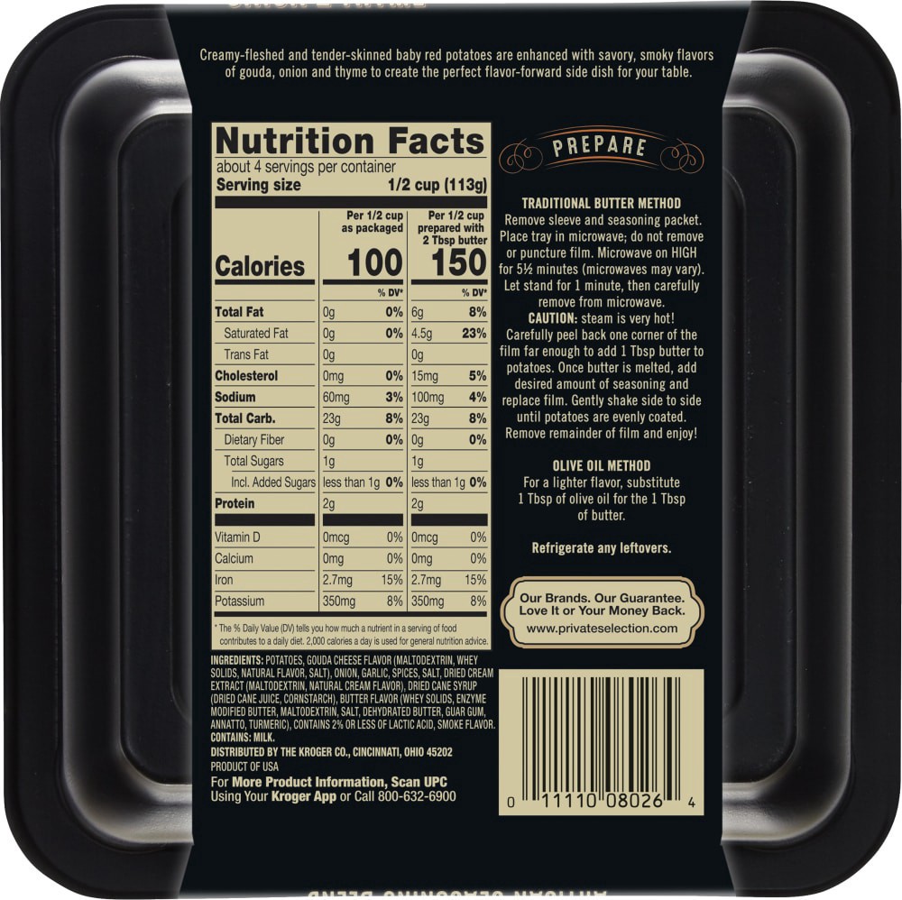 slide 3 of 3, Private Selection Smoked Gouda Onion & Thyme Seasoned Petite Potatoes, 16 oz