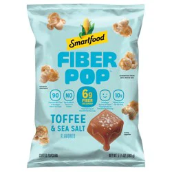 Smartfood Fiber Pop Popcorn Toffee And Sea Salt 5.75 oz