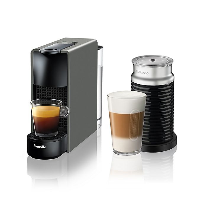 slide 1 of 1, Nespresso by Breville Essenza Mini Espresso Maker with Aeroccino Frother - Grey, 1 ct