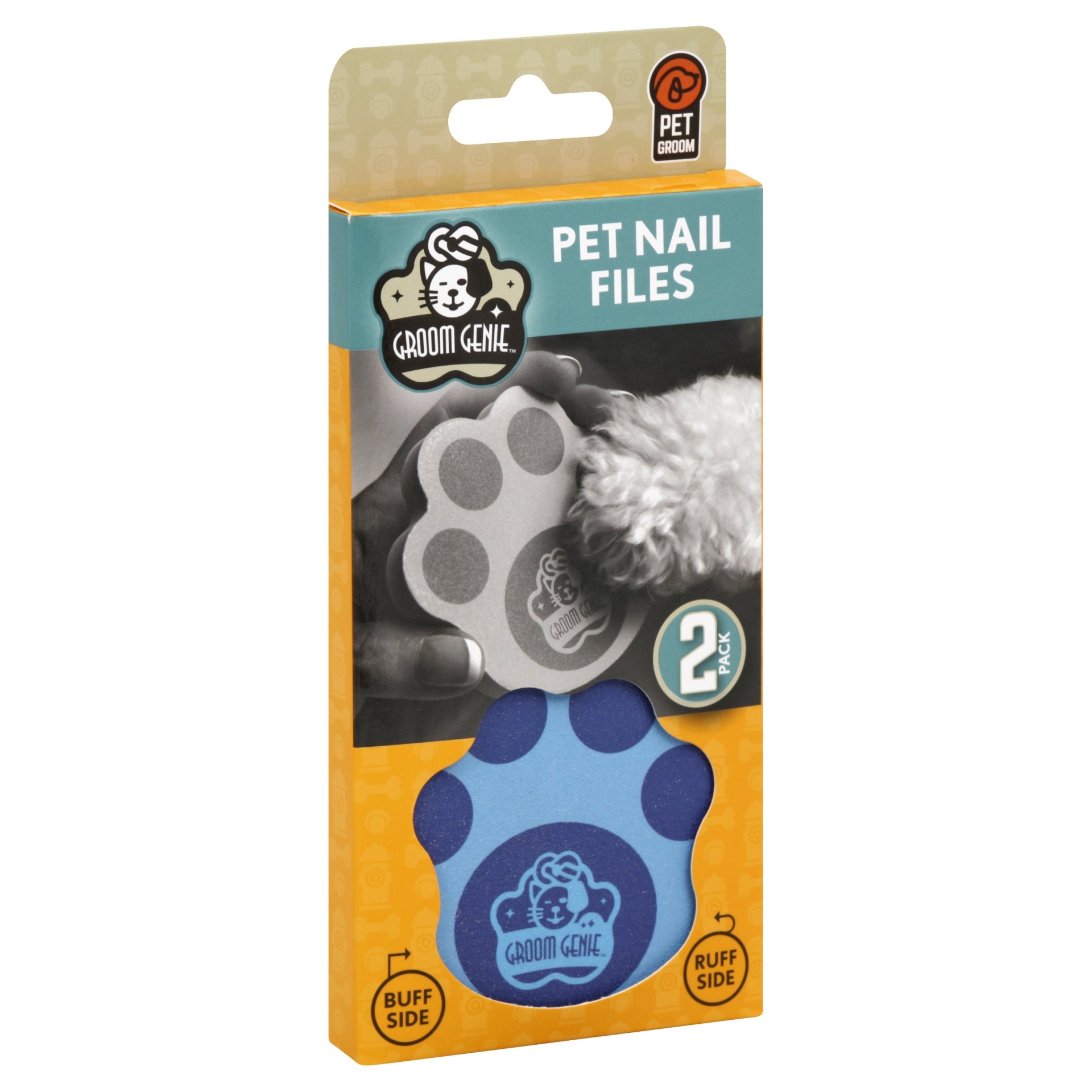 slide 1 of 1, Pet Groom Groom Genie Pet Nail Files, 2 ct