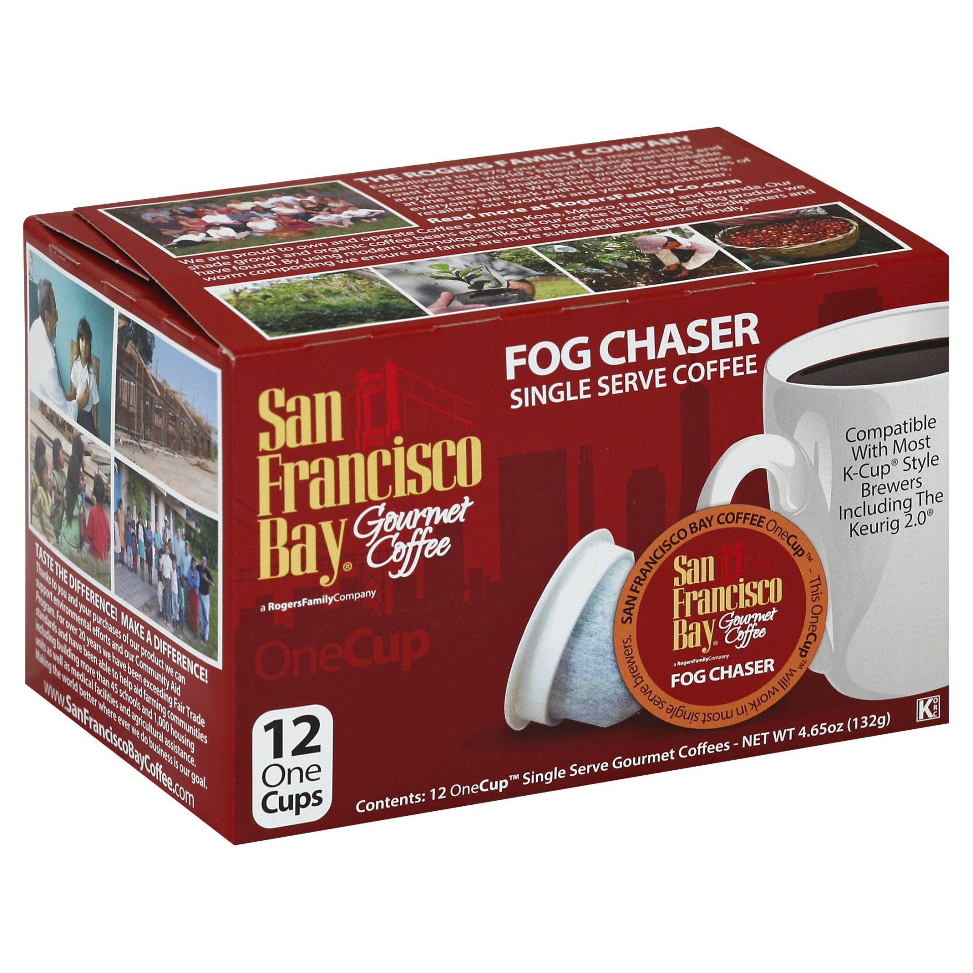 slide 1 of 1, SF Bay Coffee Premium Gourmet Single Serve Fog Chaser Coffee, 12 ct