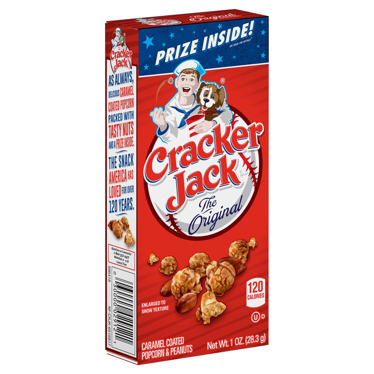 slide 2 of 14, Cracker Jack Caramel Coated Popcorn And Peanuts The Original 1 Oz, 3 ct; 3 oz