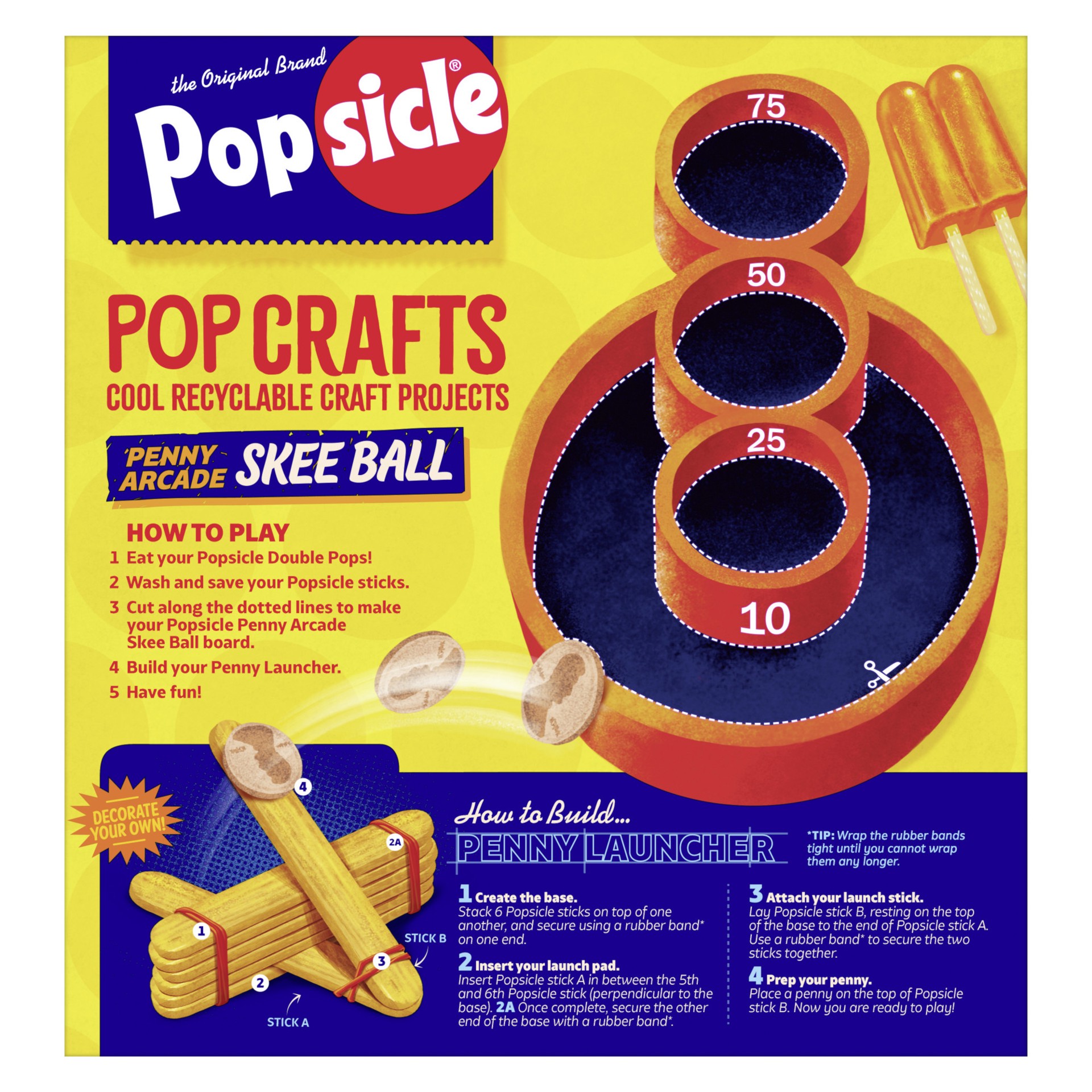 slide 4 of 4, Popsicle Original Double Ice Pop Orange Cherry Banana, 20.8 oz, 9 Count , 20.8 oz