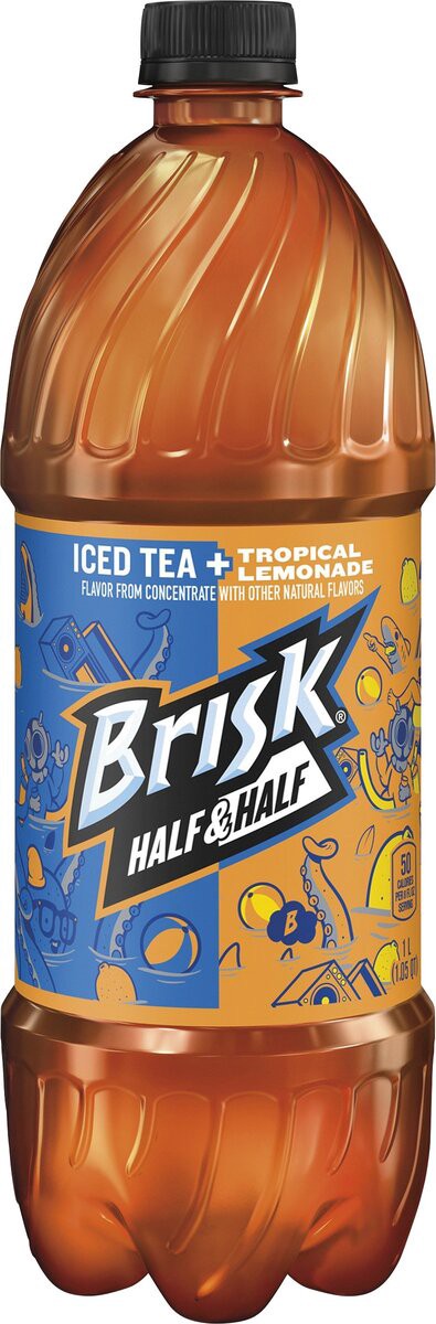 slide 2 of 8, Brisk Iced Tea, 33.81 oz