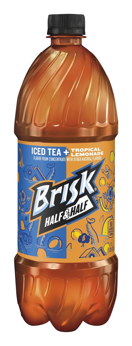 slide 1 of 8, Brisk Iced Tea, 33.81 oz