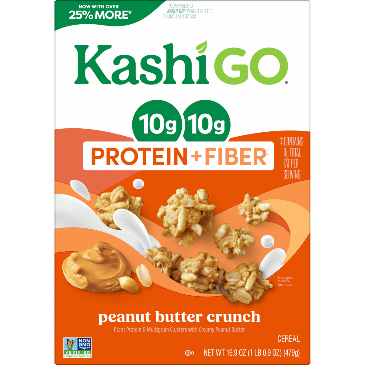 slide 4 of 8, Kashi Peanut Butter Cereal Crunch, 16.9 oz