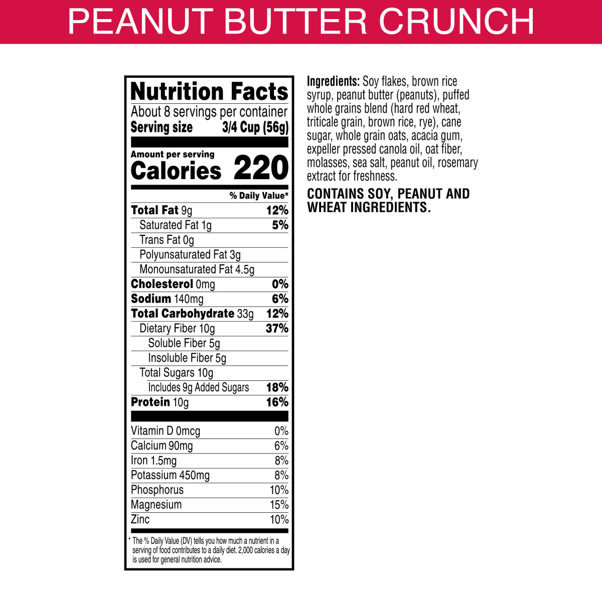 slide 5 of 8, Kashi Peanut Butter Cereal Crunch, 16.9 oz